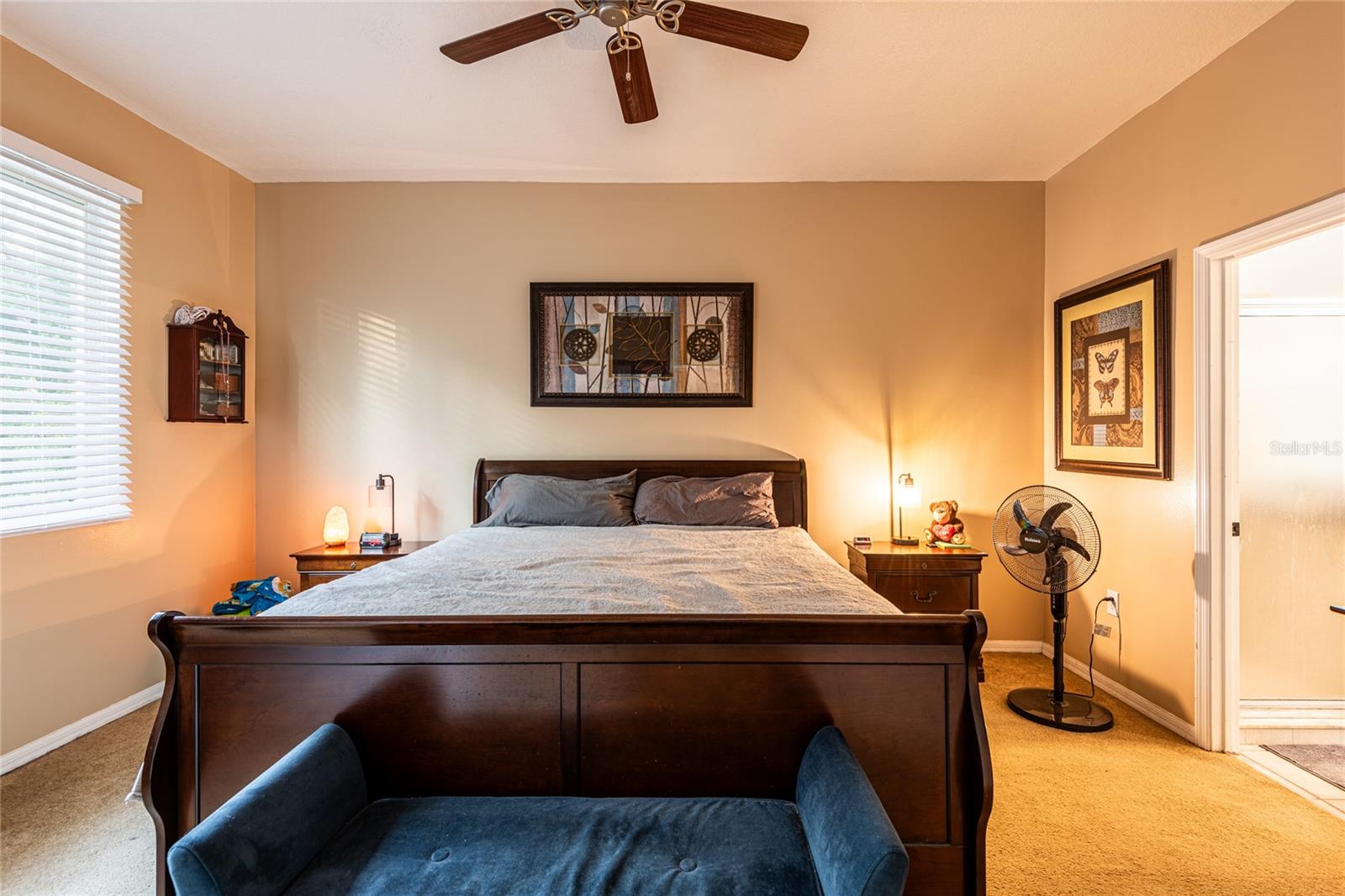 Primary bedroom - easily fits king size bed