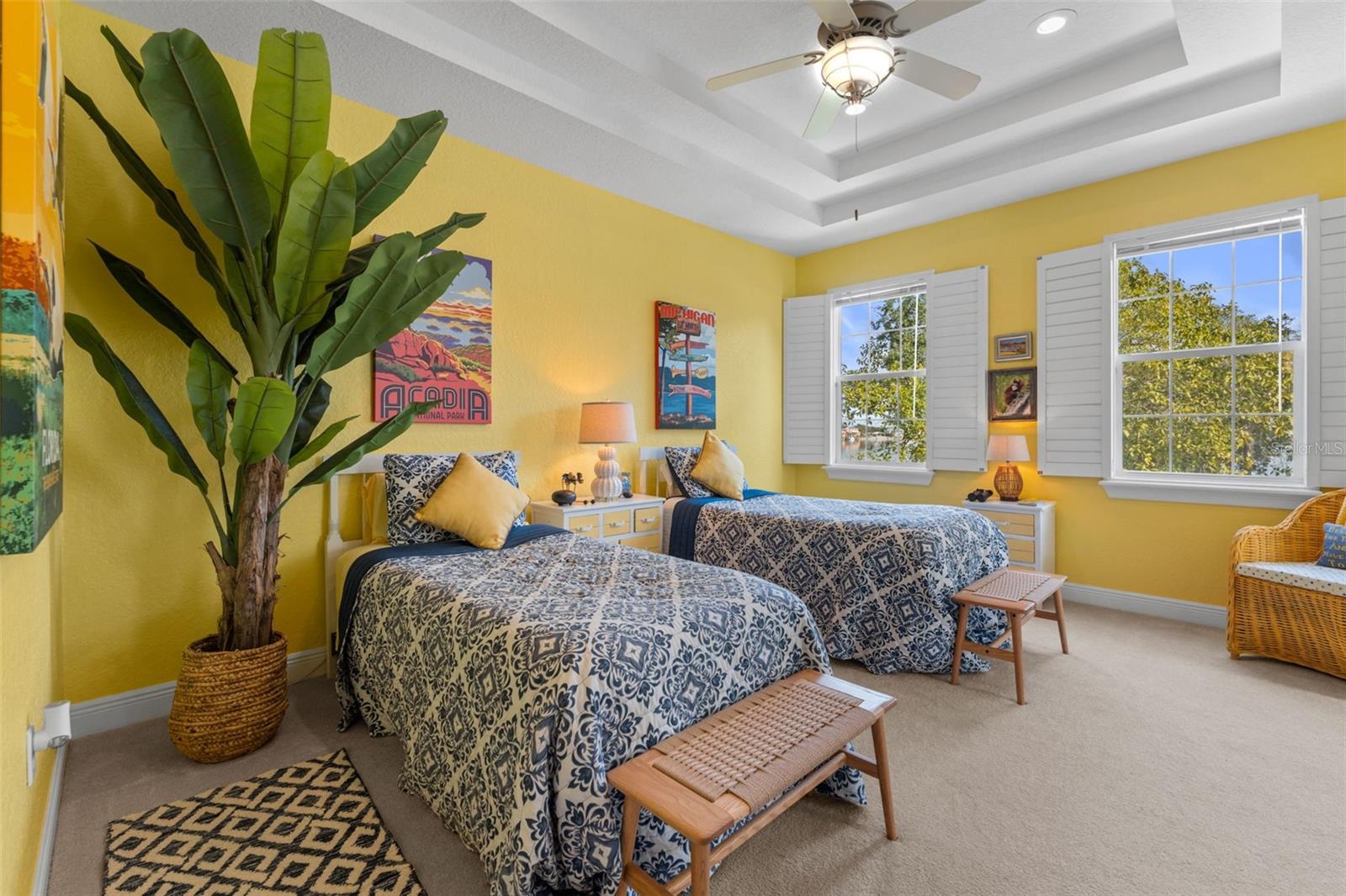 Primary Bedroom with water view