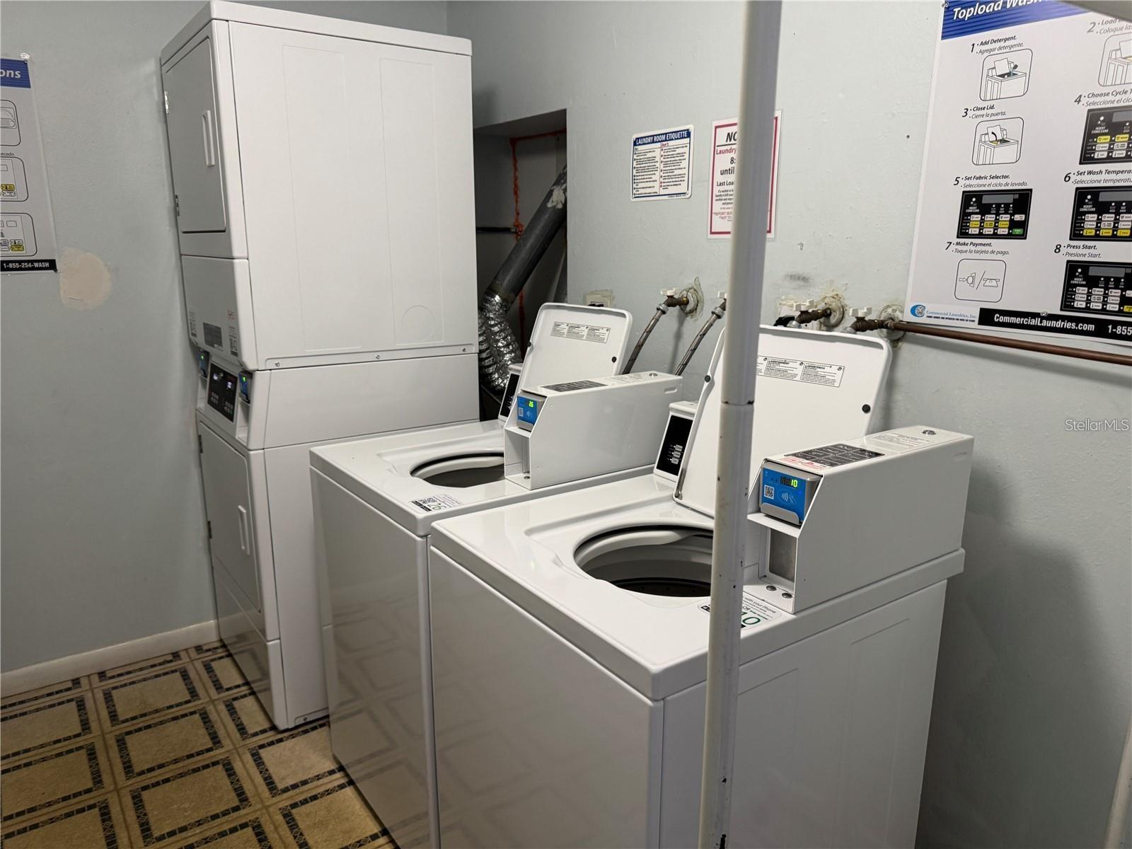 Laundry located on 1st floor