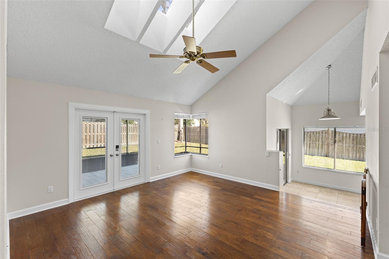 French door to outside oasis