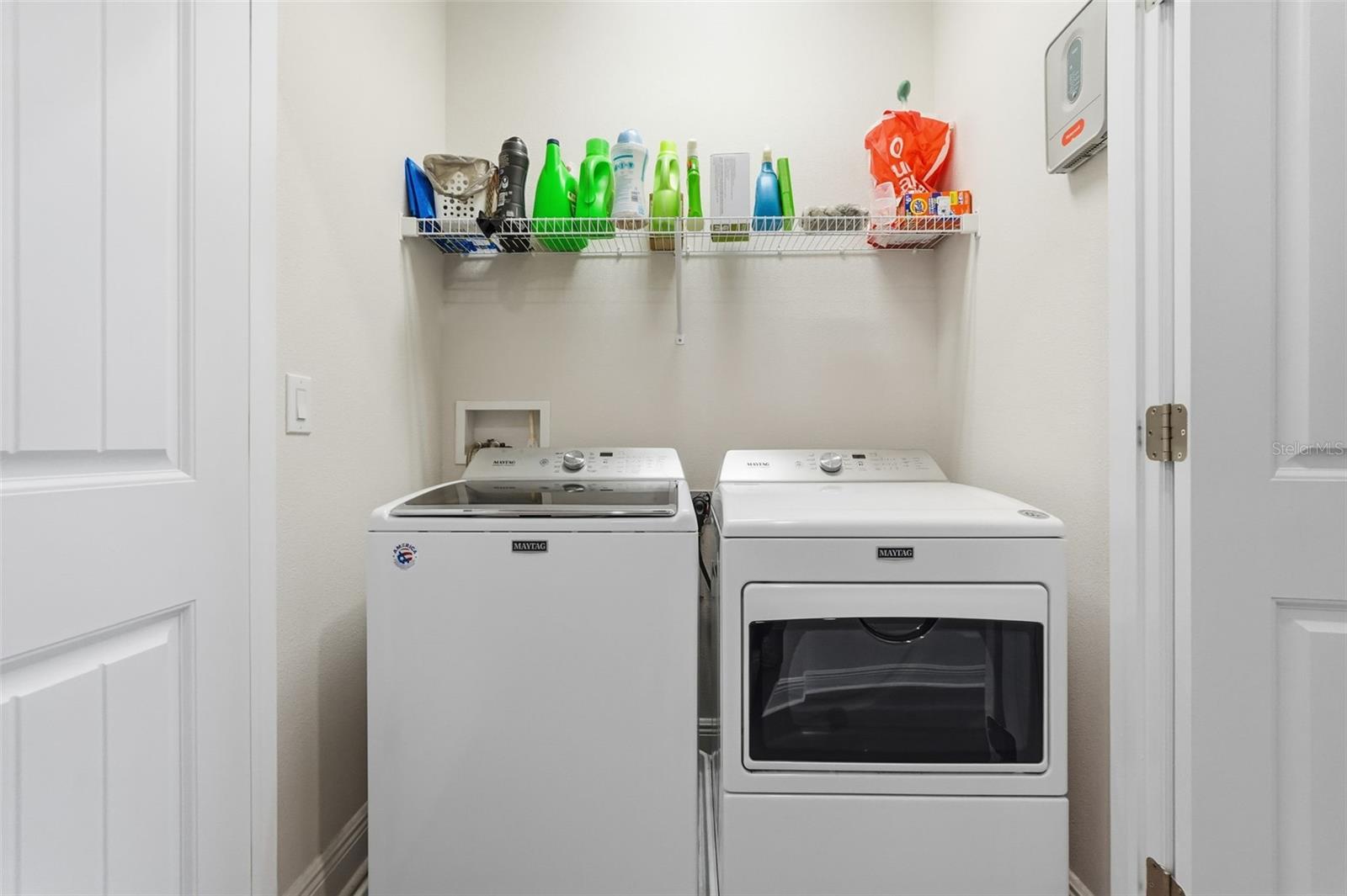 Laundry closet is located on the 3rd floor between two bedroom suites (one being the primary master).