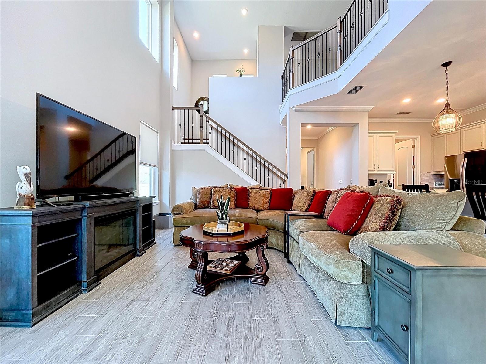 LOFT HAS VIEW OF GREAT ROOM