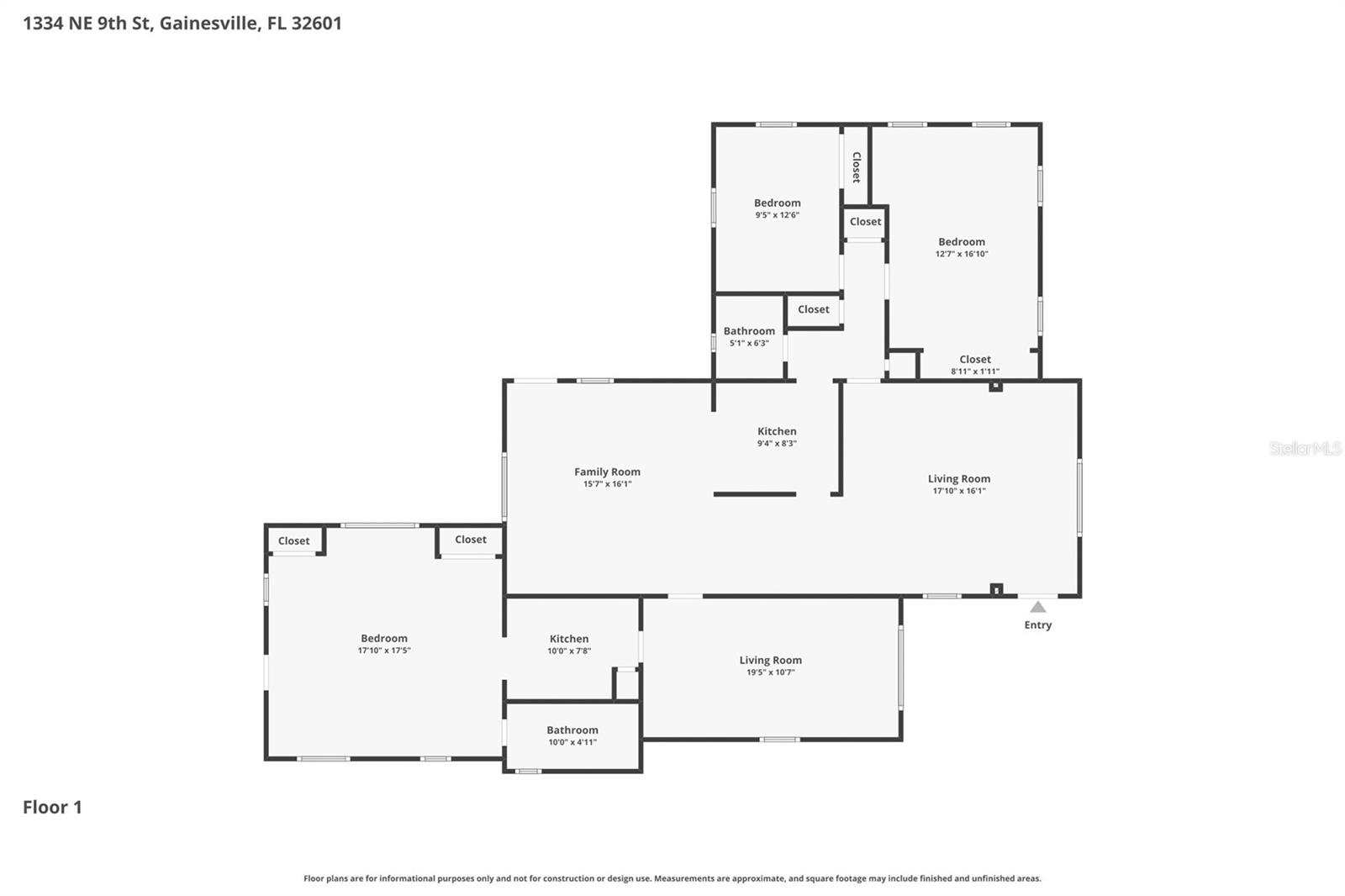 1334 NE 9TH ST, ST, GAINESVILLE, FL, 32601