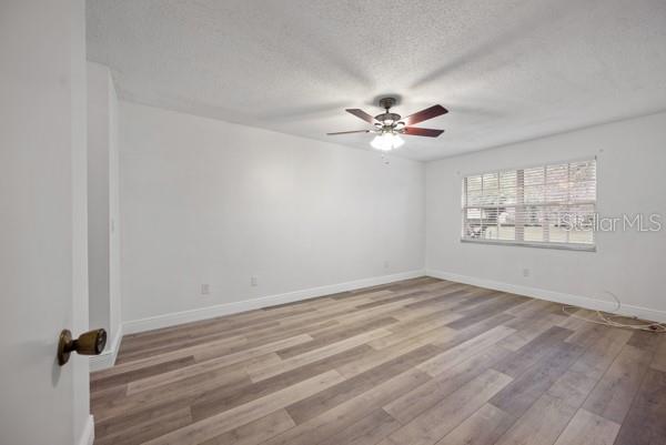 Master Bedroom with new luxury vinyl flooring