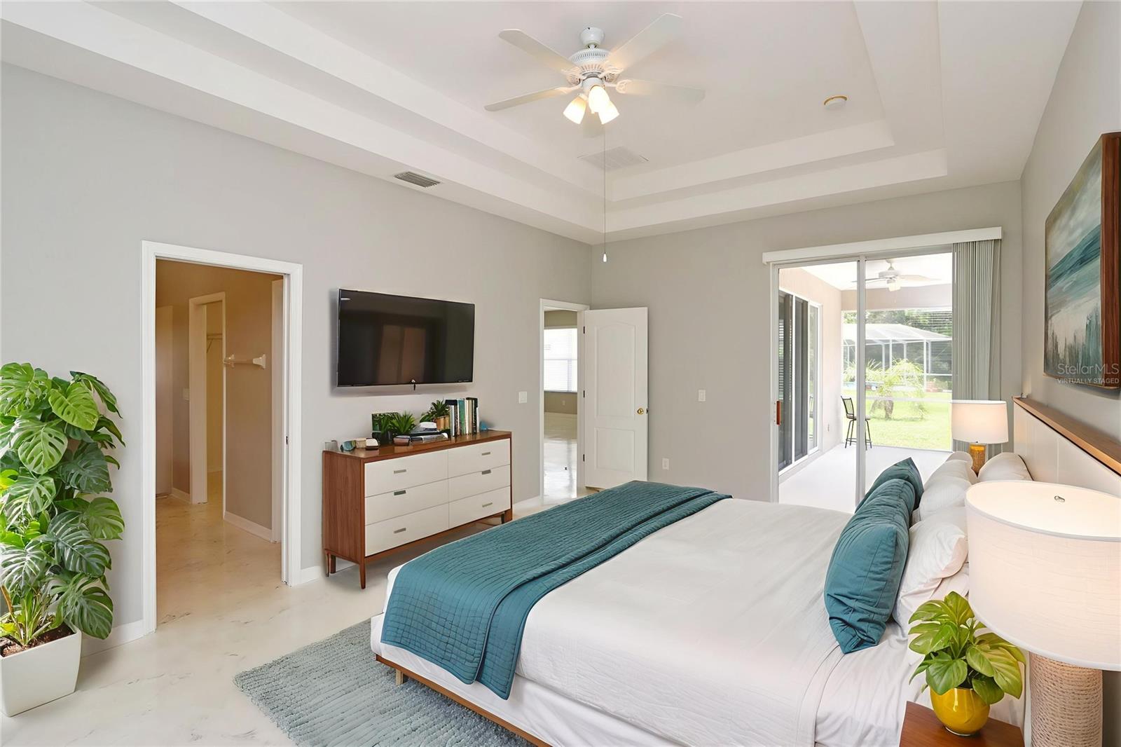 VIRTUALLY STAGED - Primary suite on the main floor