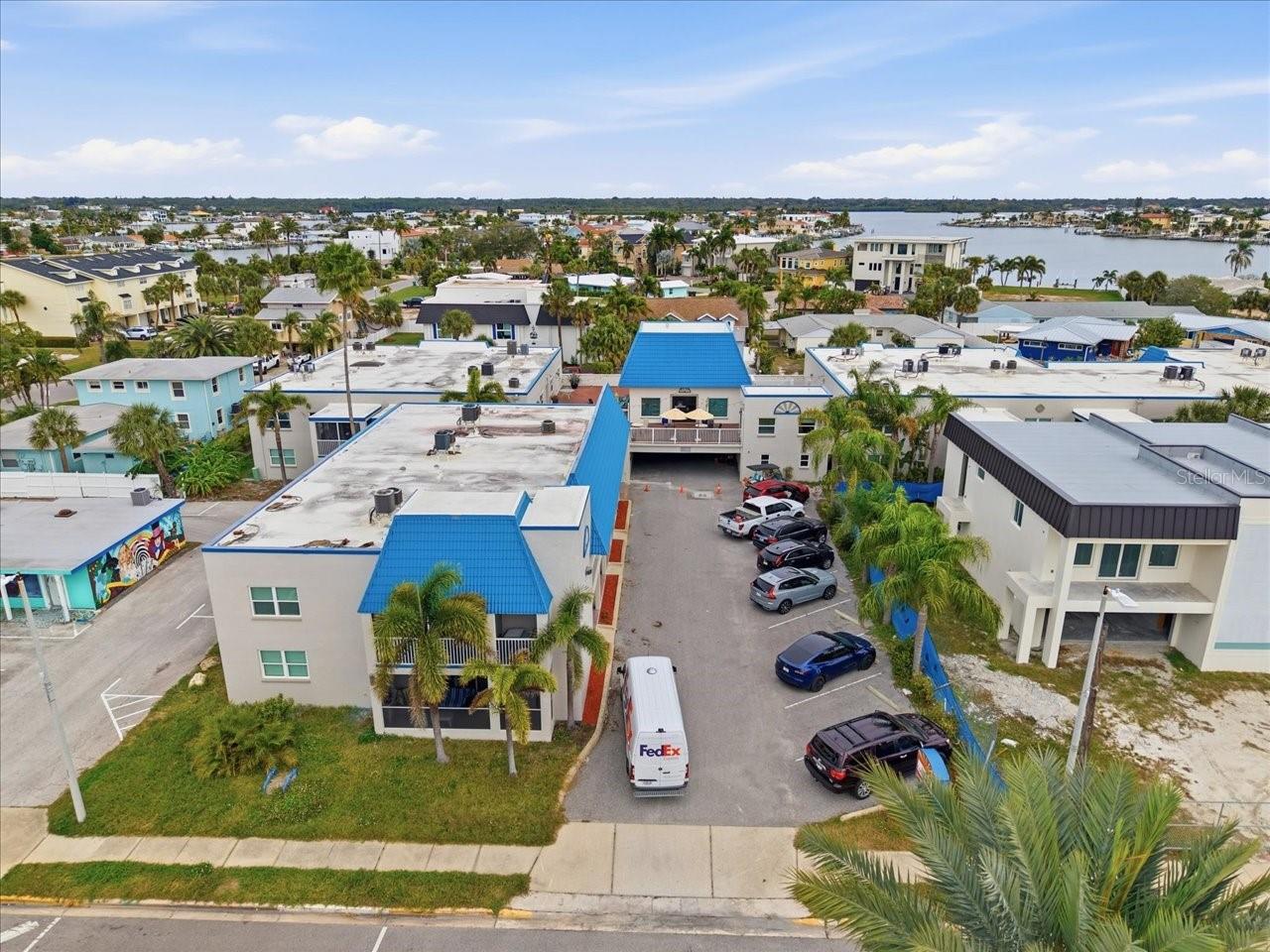 From Gulf Blvd parking.