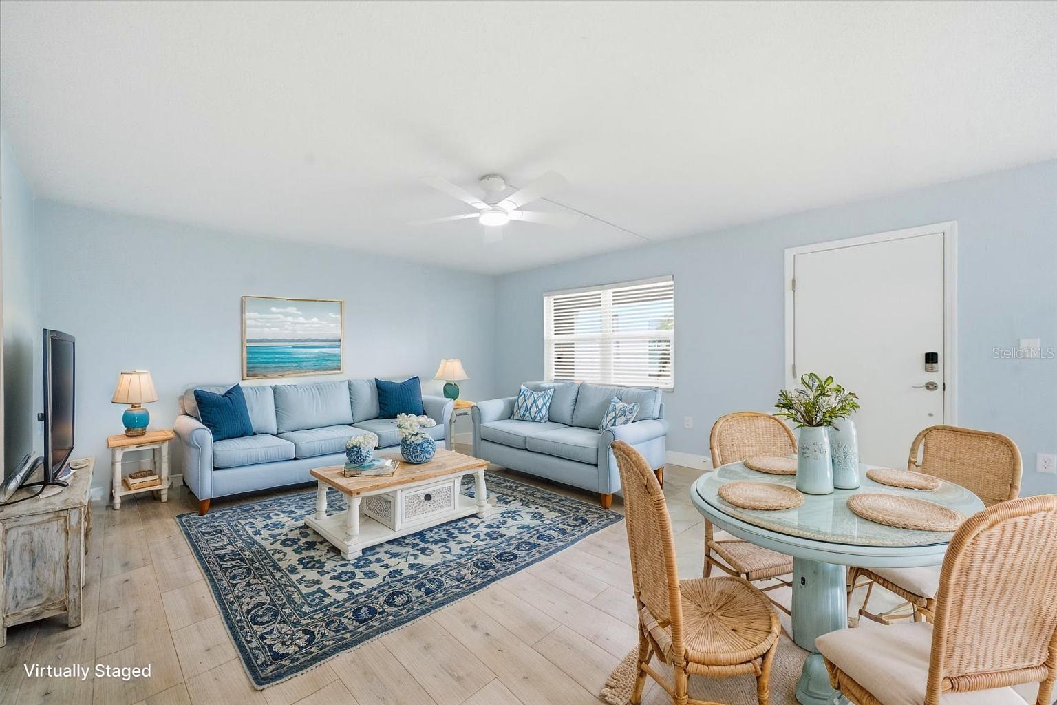 Virtual staged Living room