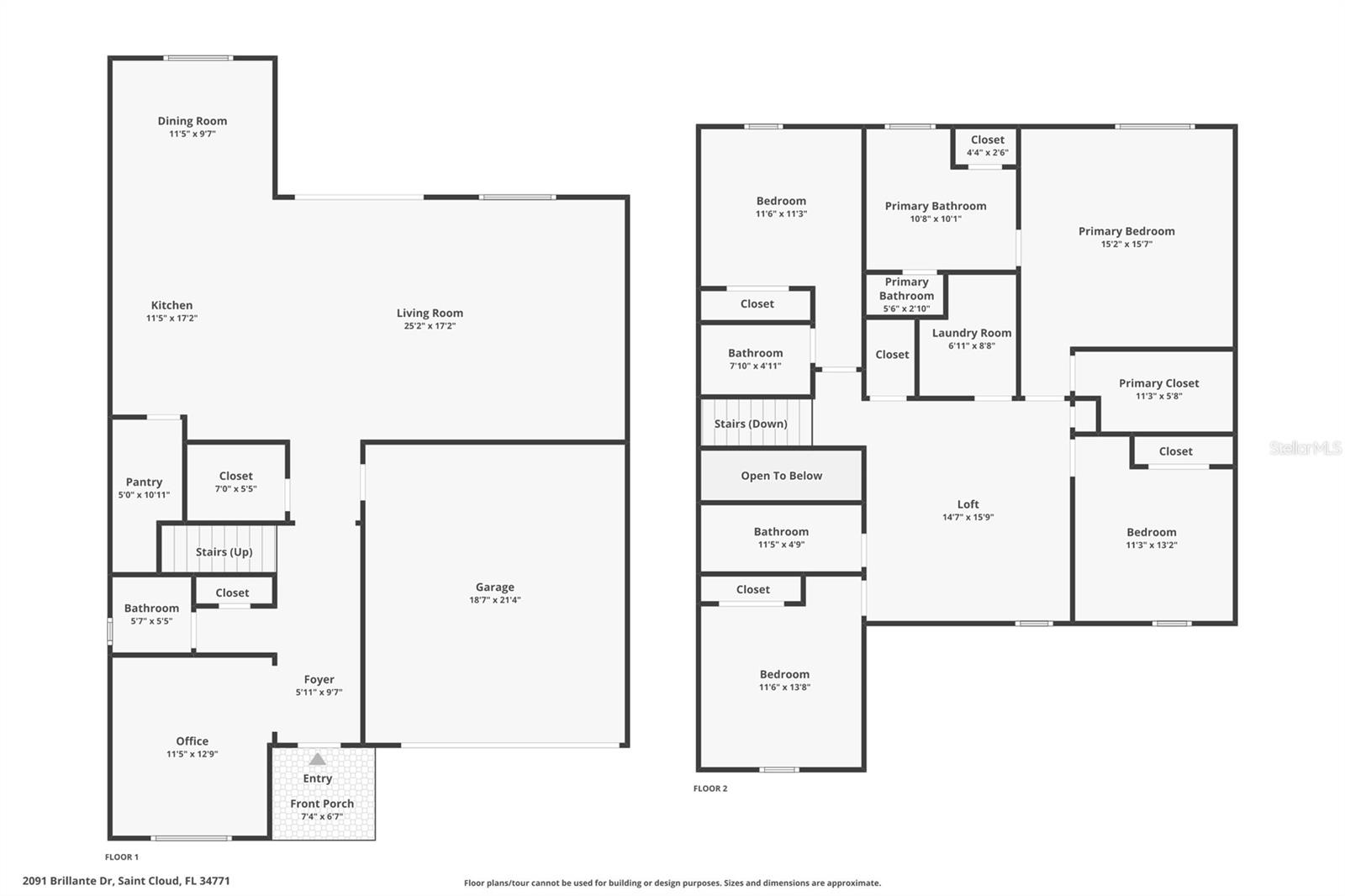 2091 BRILLANTE DR, ST CLOUD, FL, 34771