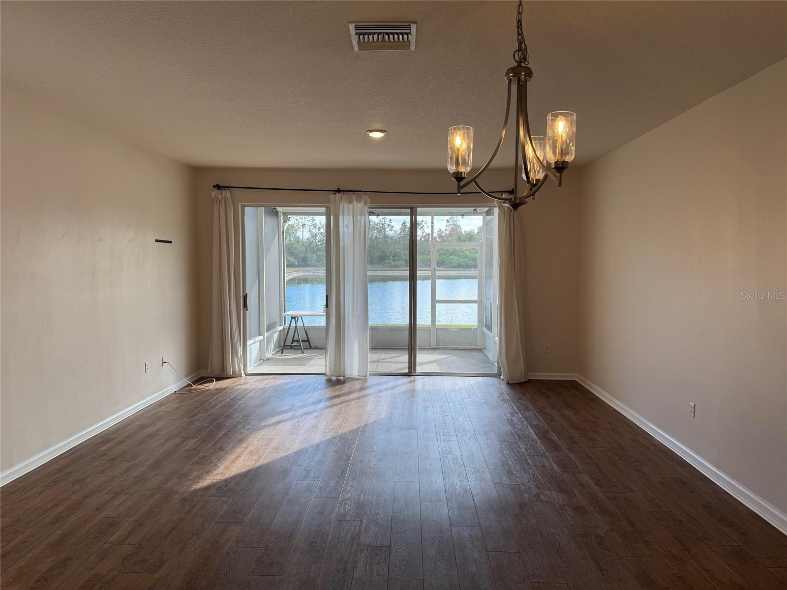 Waterfront views from living & dining room!