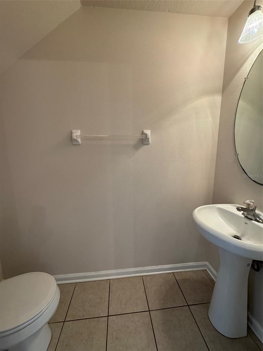 Half bath on 1st floor.