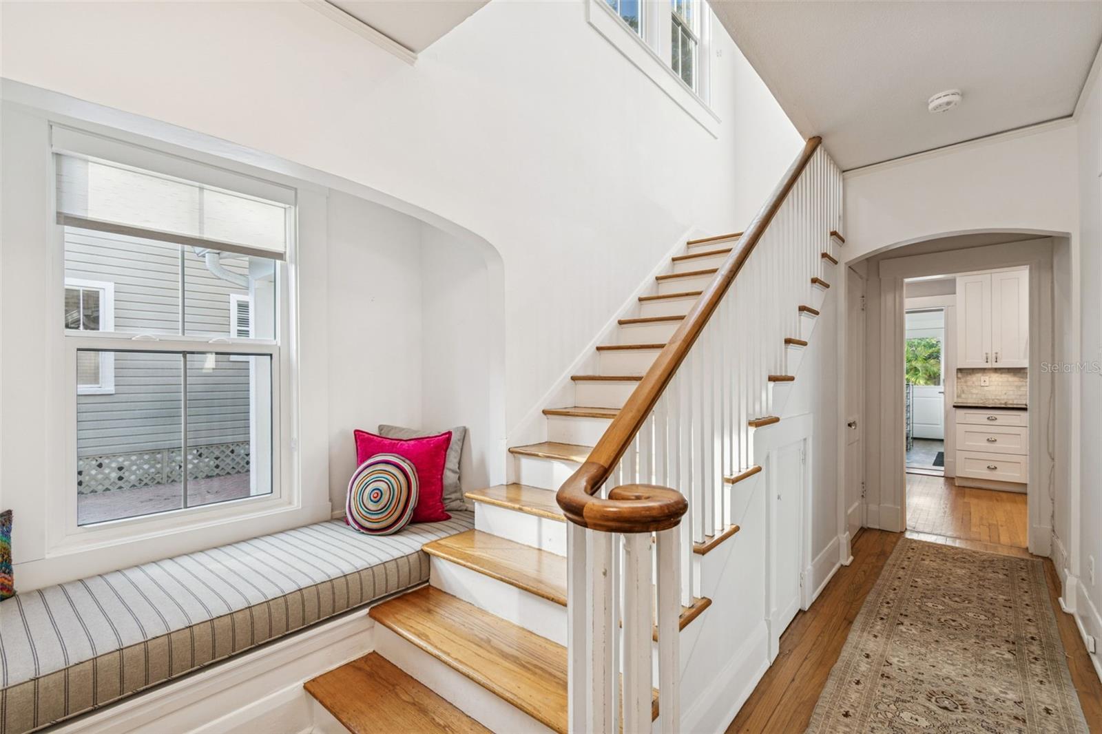 Cedar chest under window seat