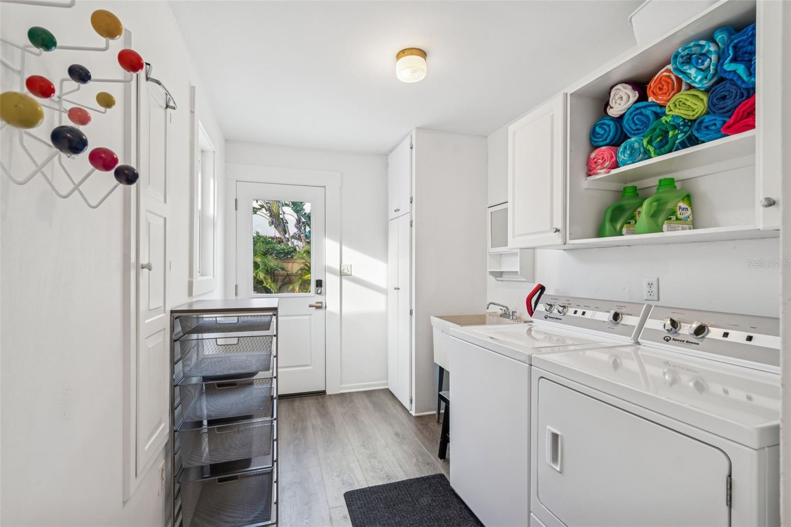 Large laundry room.