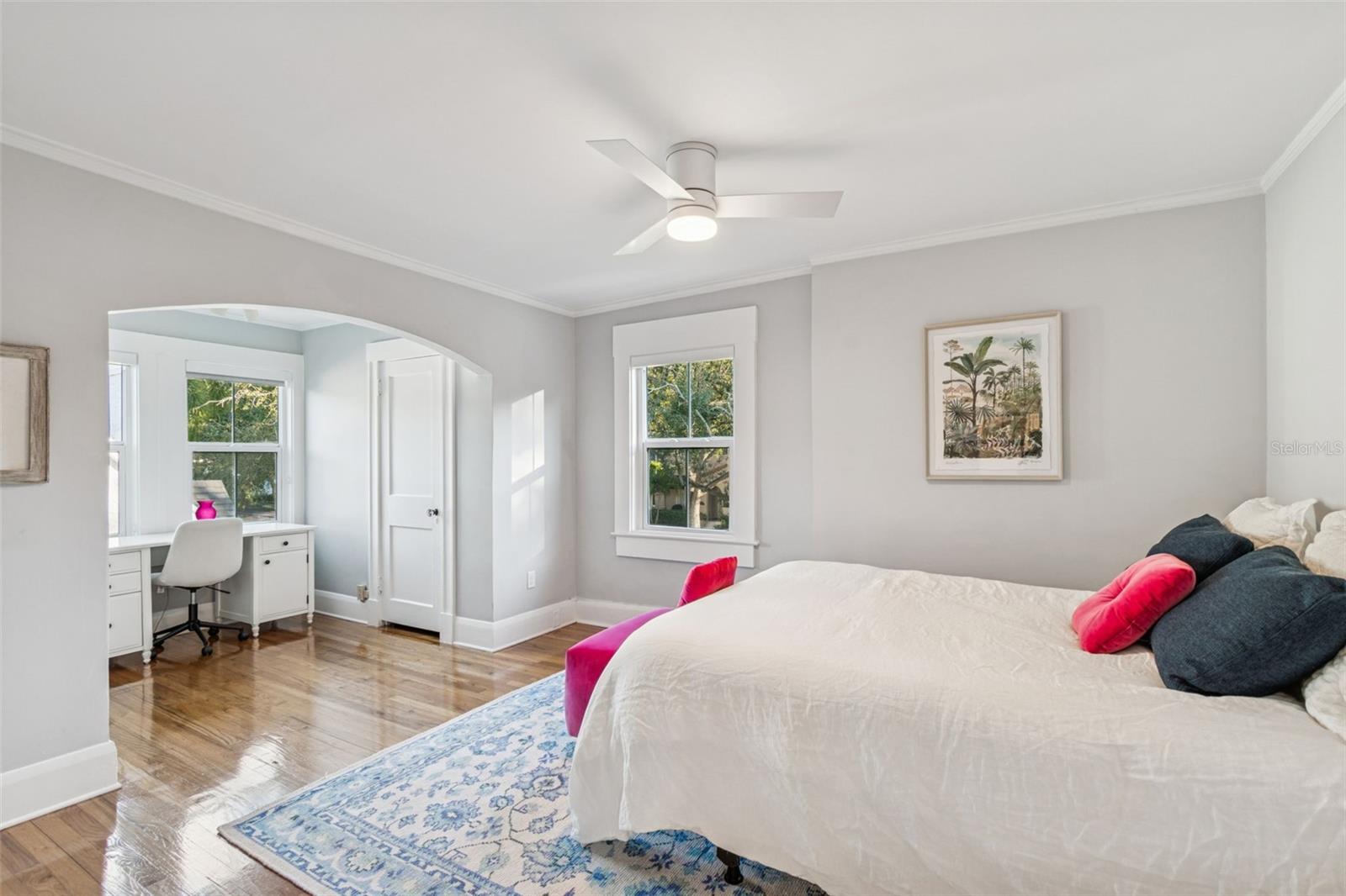 Bedroom #2 is large enough for an additional office or sitting area.