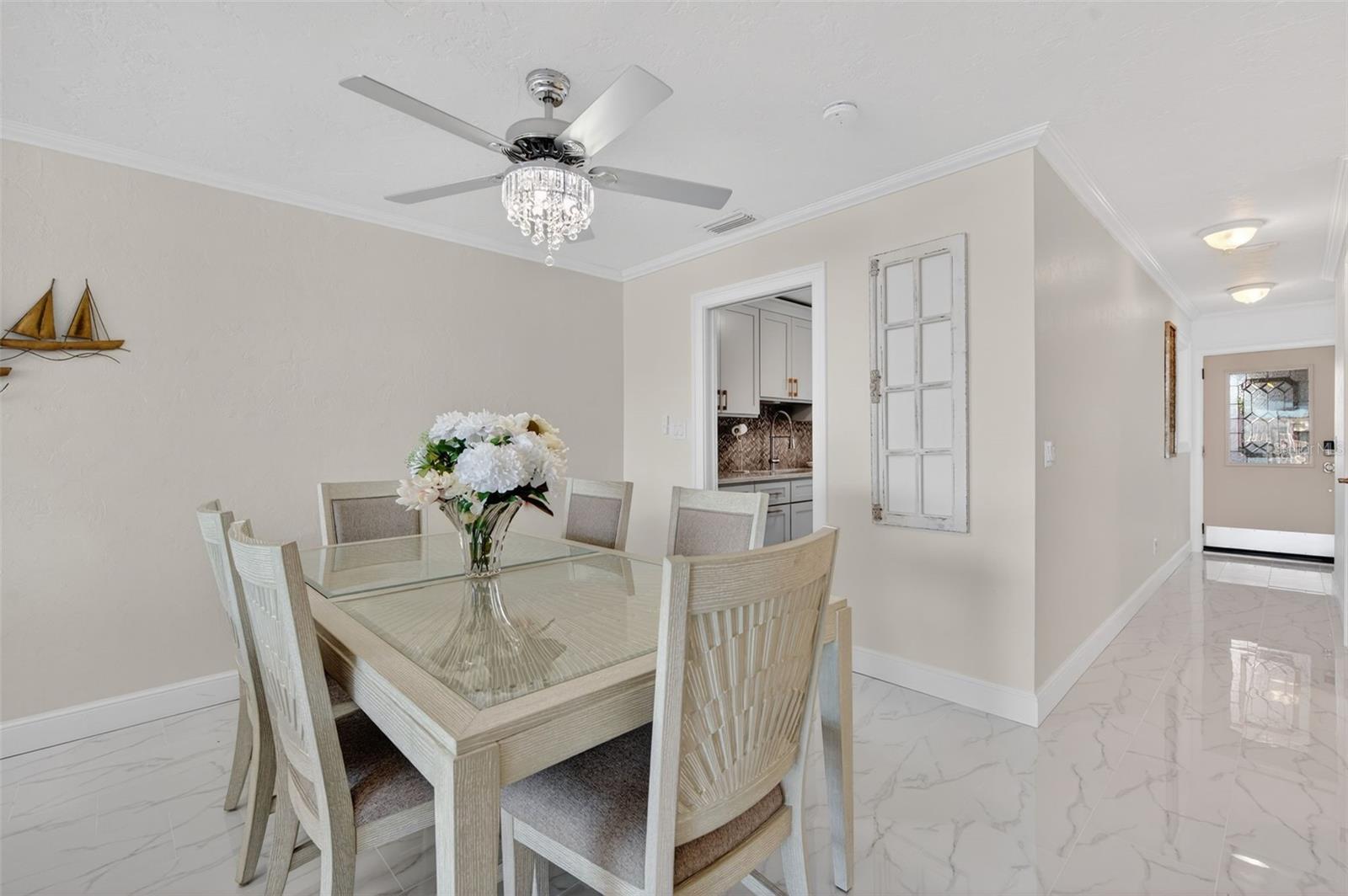 Looking toward the Kitchen from the Dinning Room