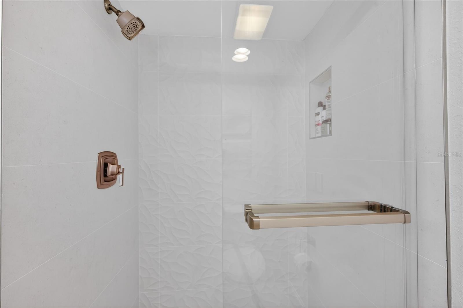 Walk-in Shower in 2nd Bathroom