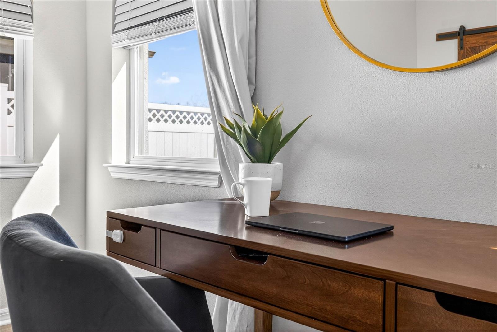 Work from home, study, or read in the privacy of your room.