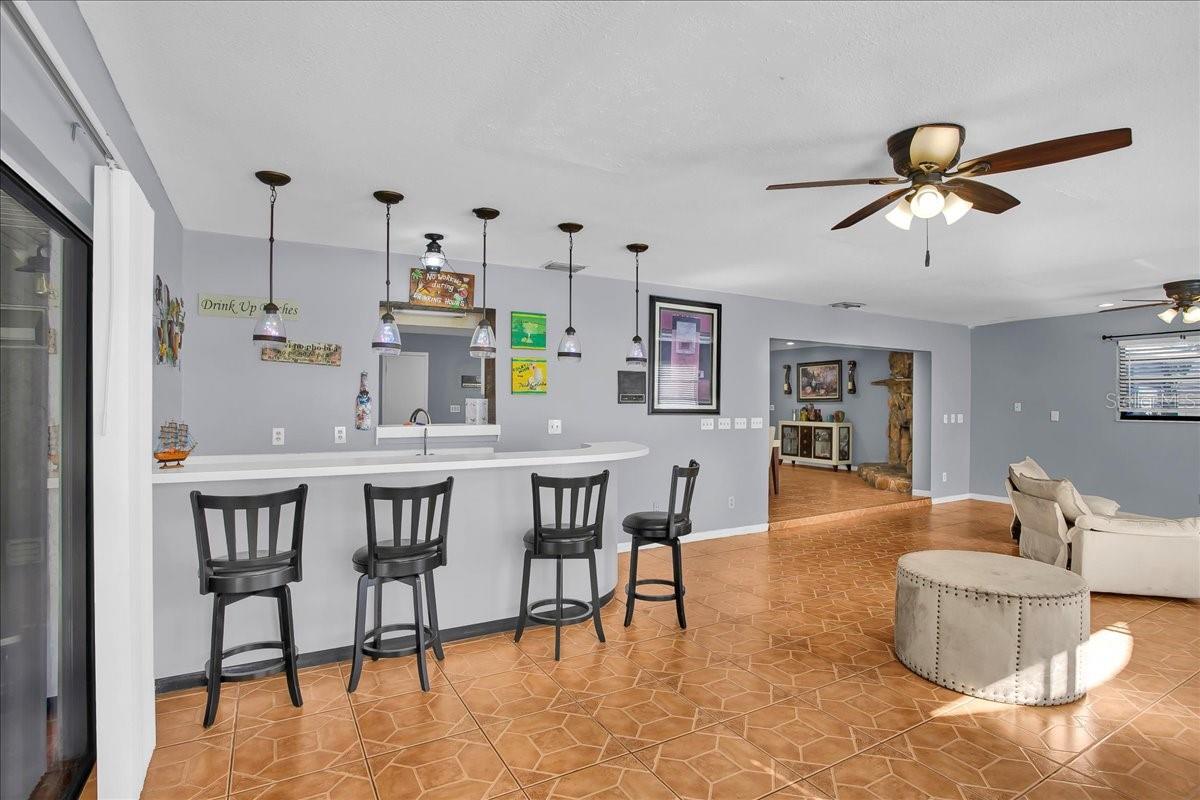 Family room / Wet Bar