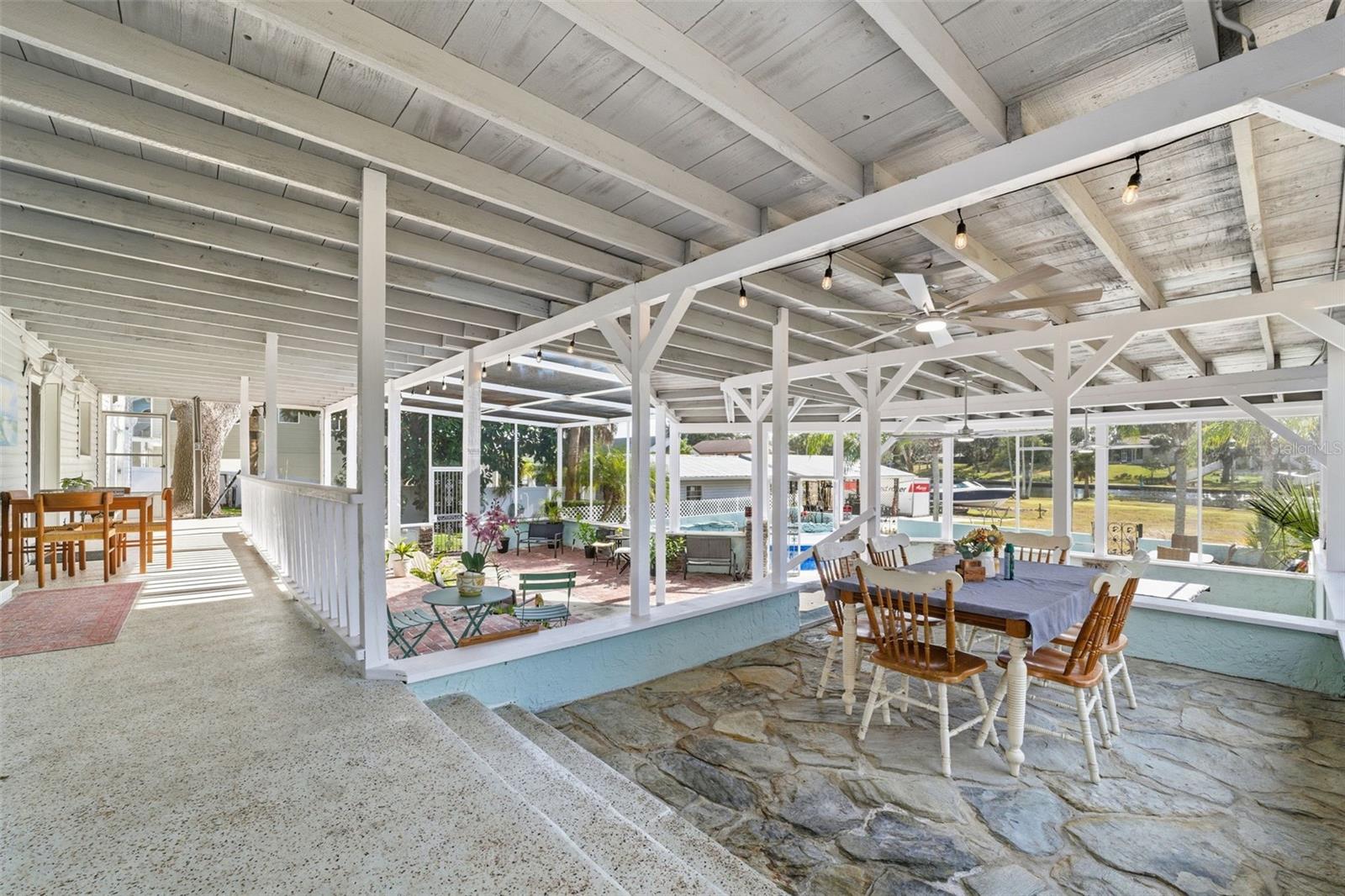 Entertaining Space 2000+/- Sq ft covered veranda