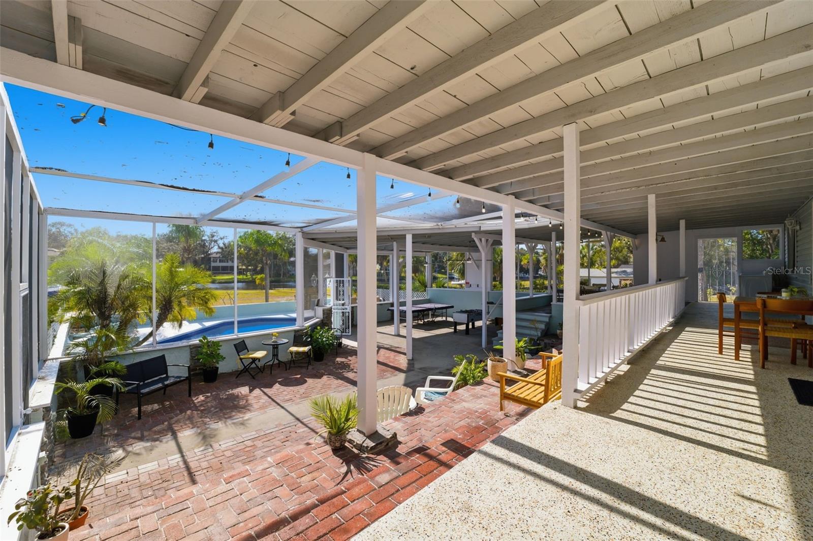 Entertaining Space 2000+/- Sq ft covered veranda