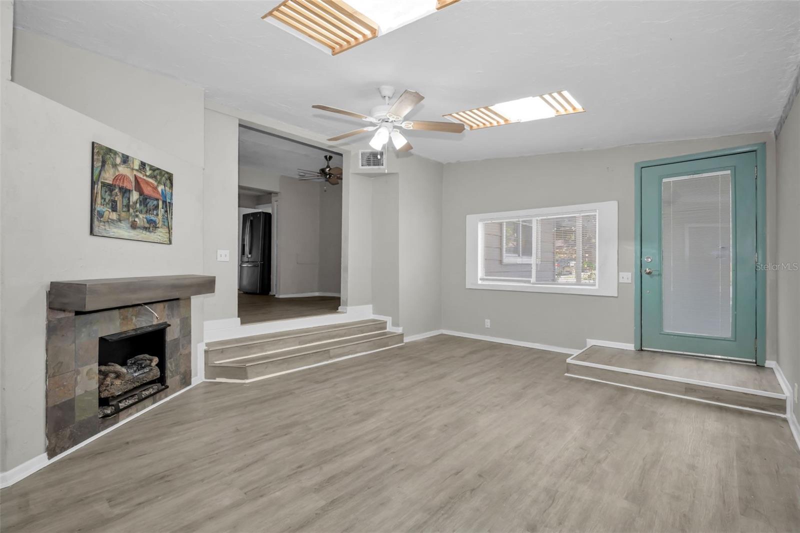 Wood floors throughout.