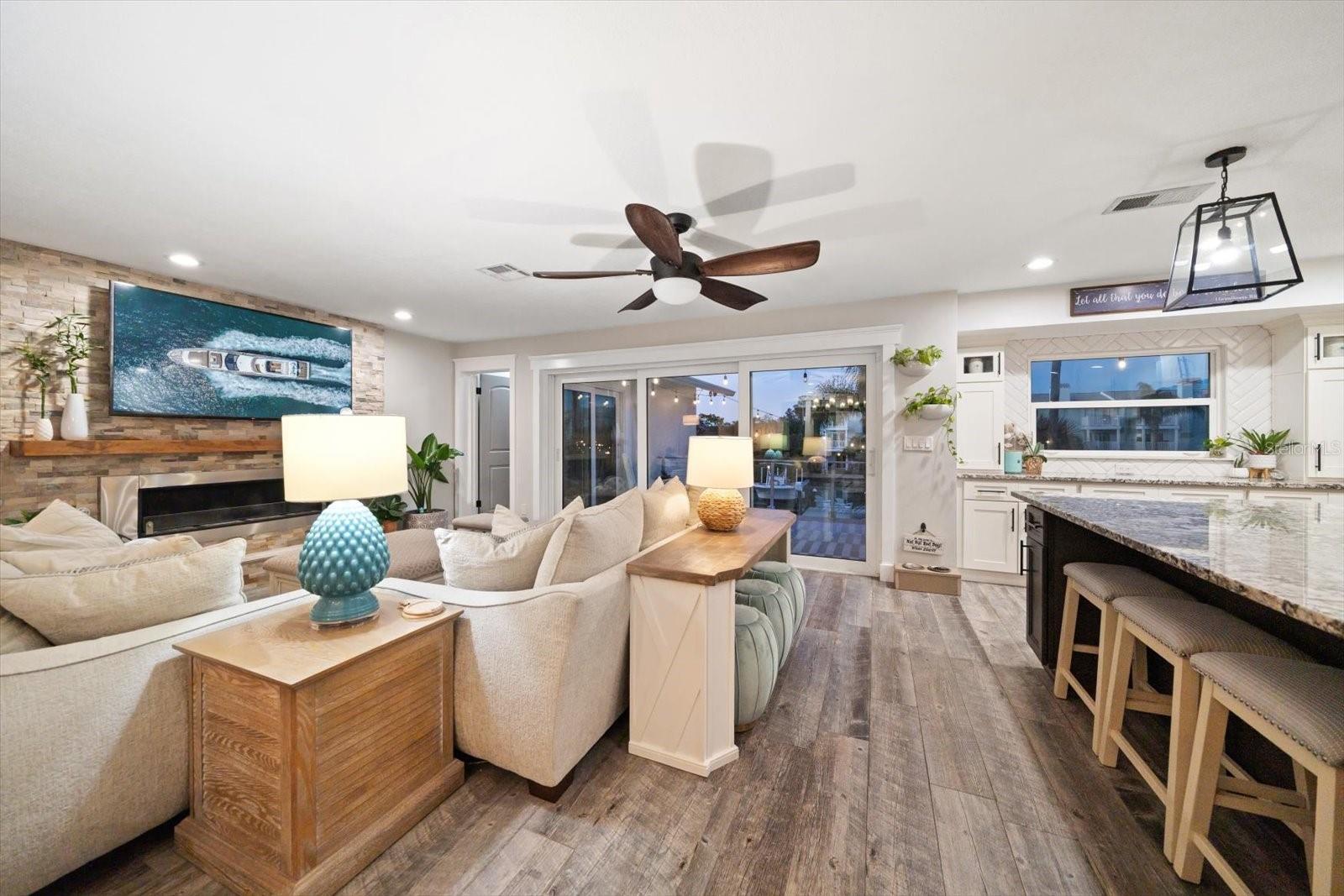 Cozy spaces and water views!