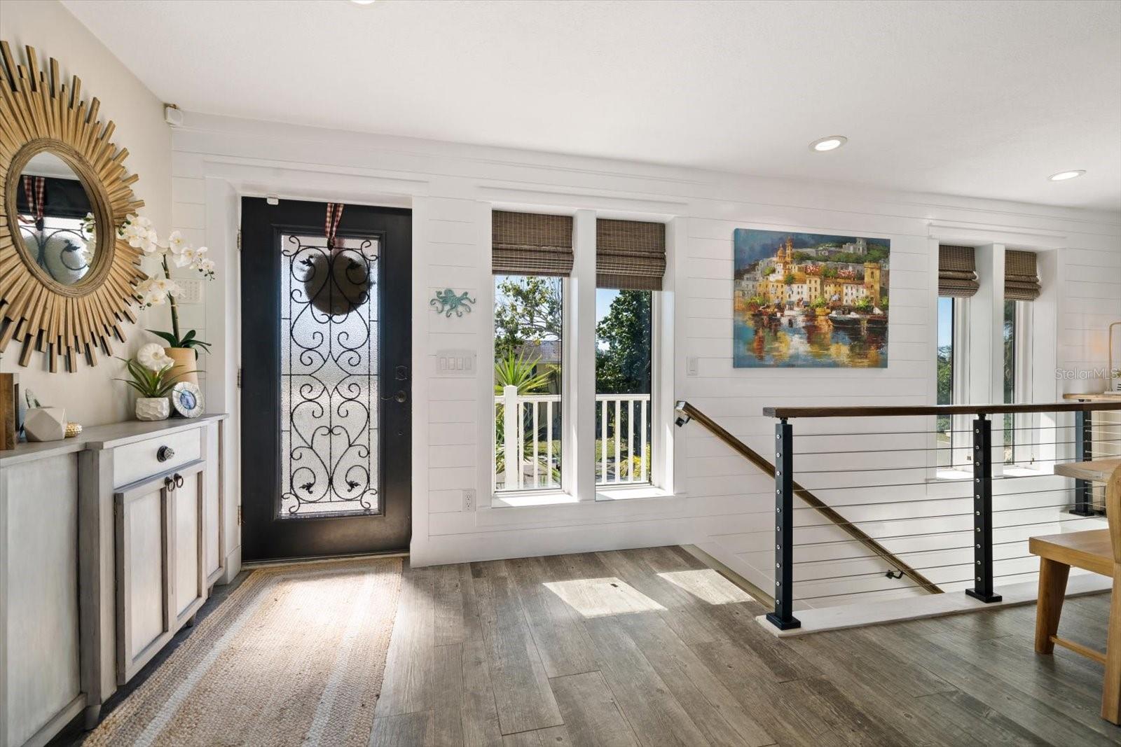 Entry trickles with natural lights