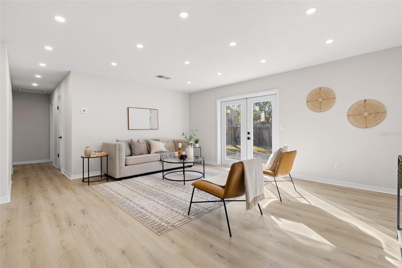 Living Room and French Doors