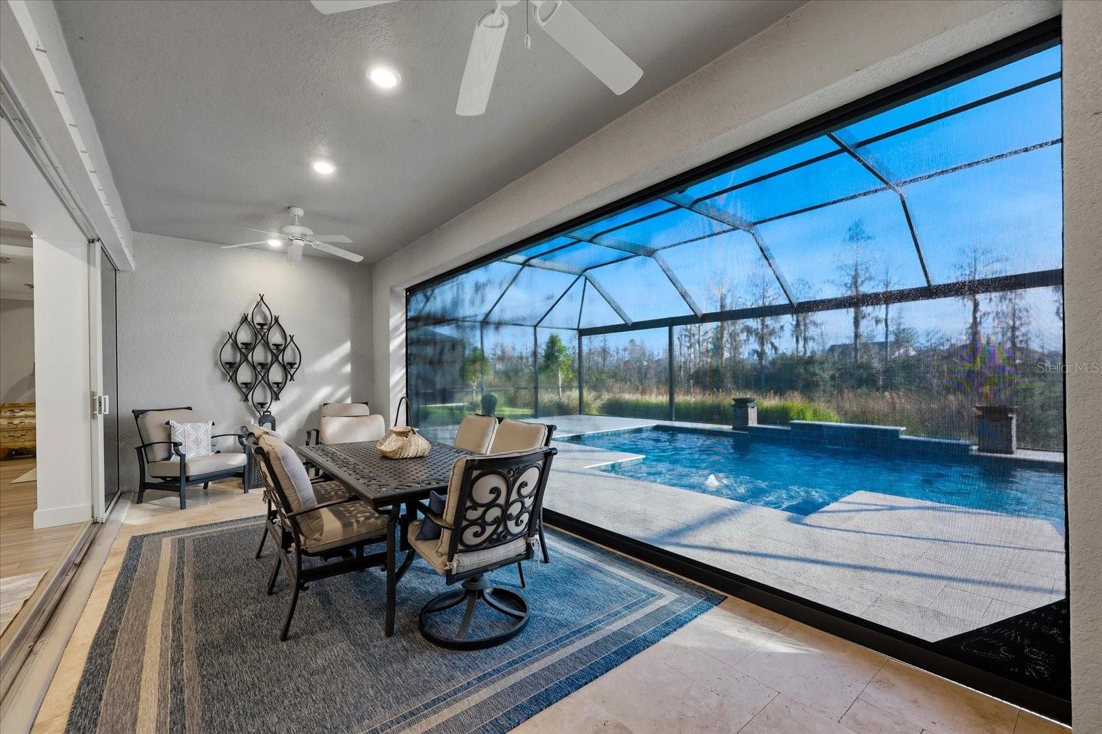 Retractable Hurricane Lanai Screen