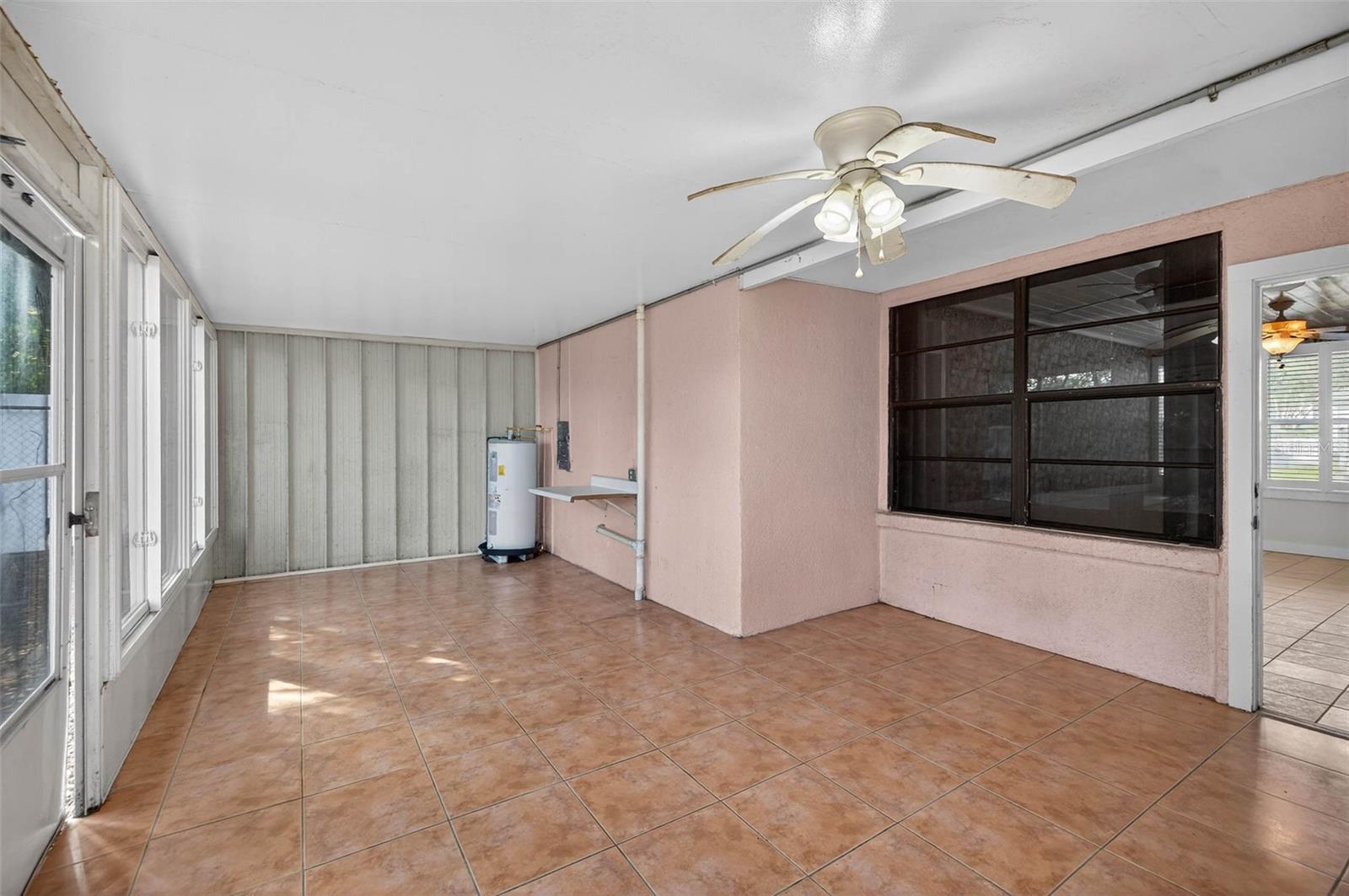 Back Porch with Laundry Hook-ups