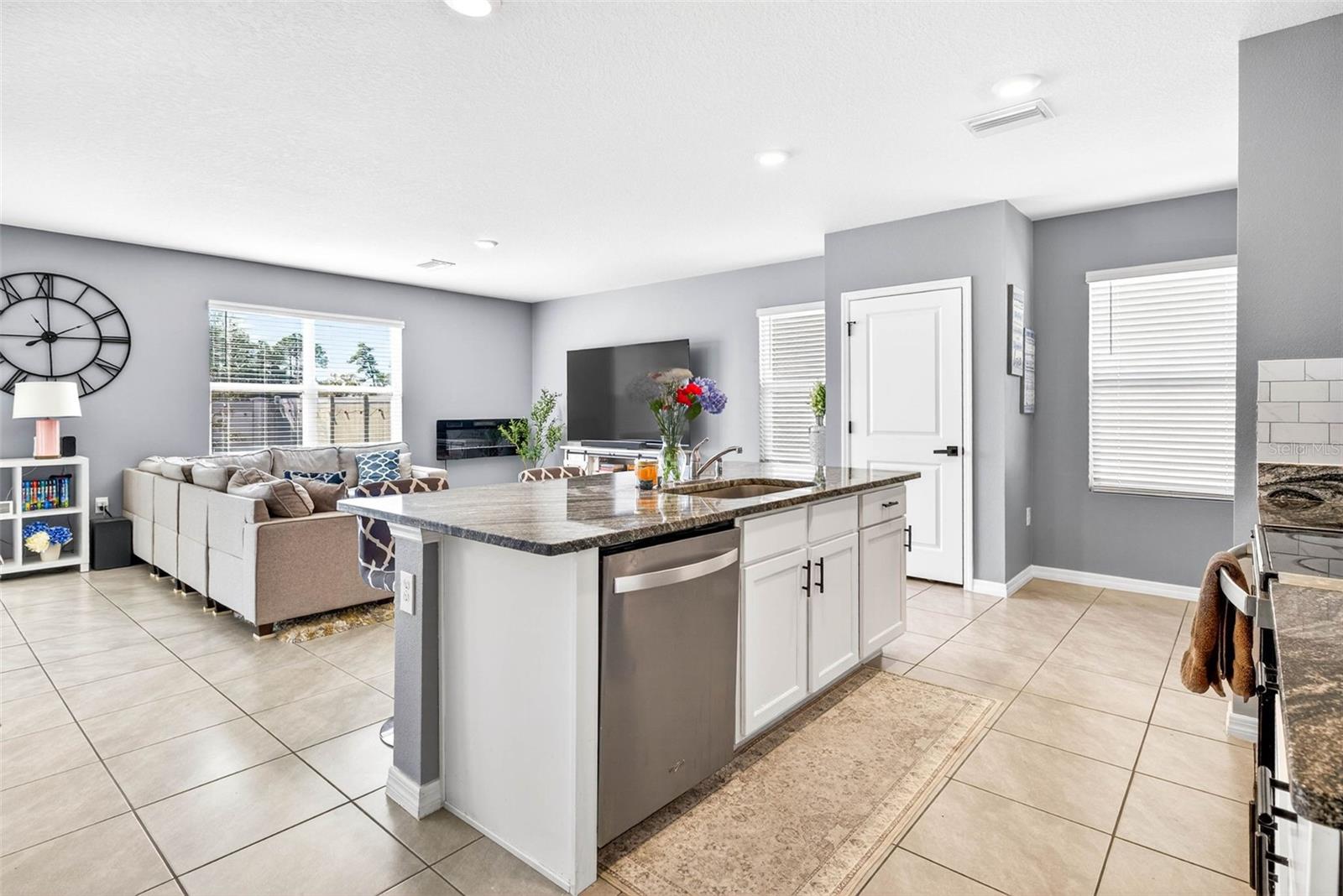 Stay connected to the main living area while youre preparing a meal