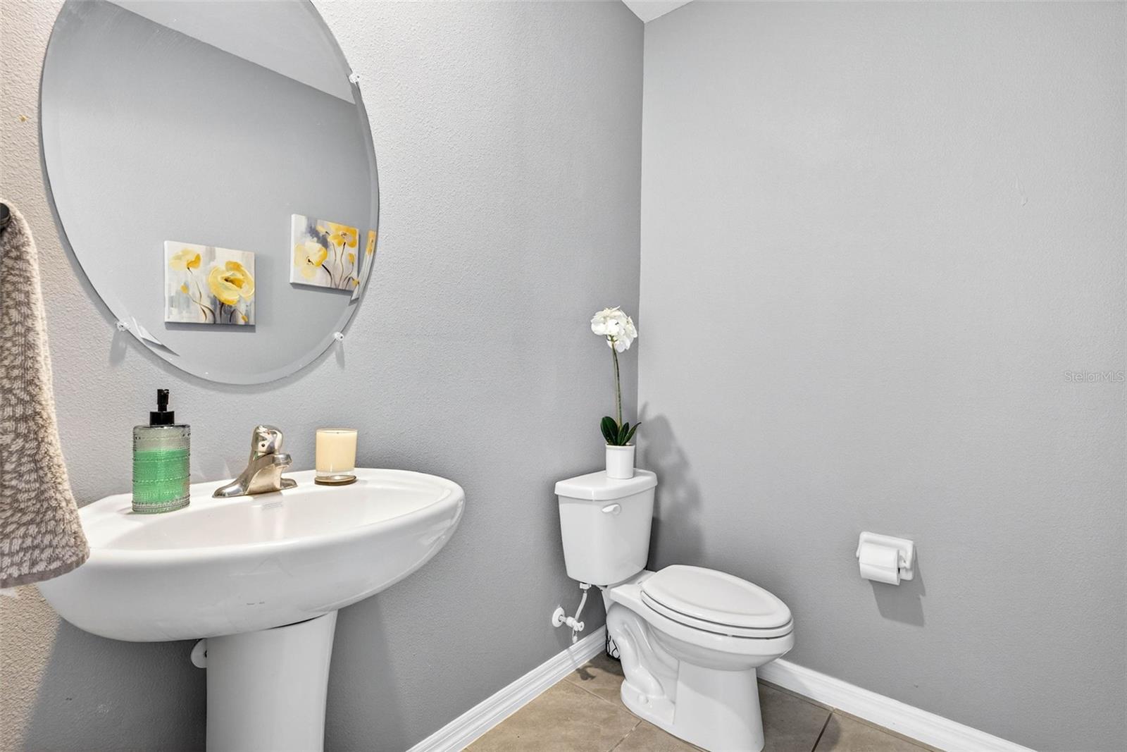 First floor half bath