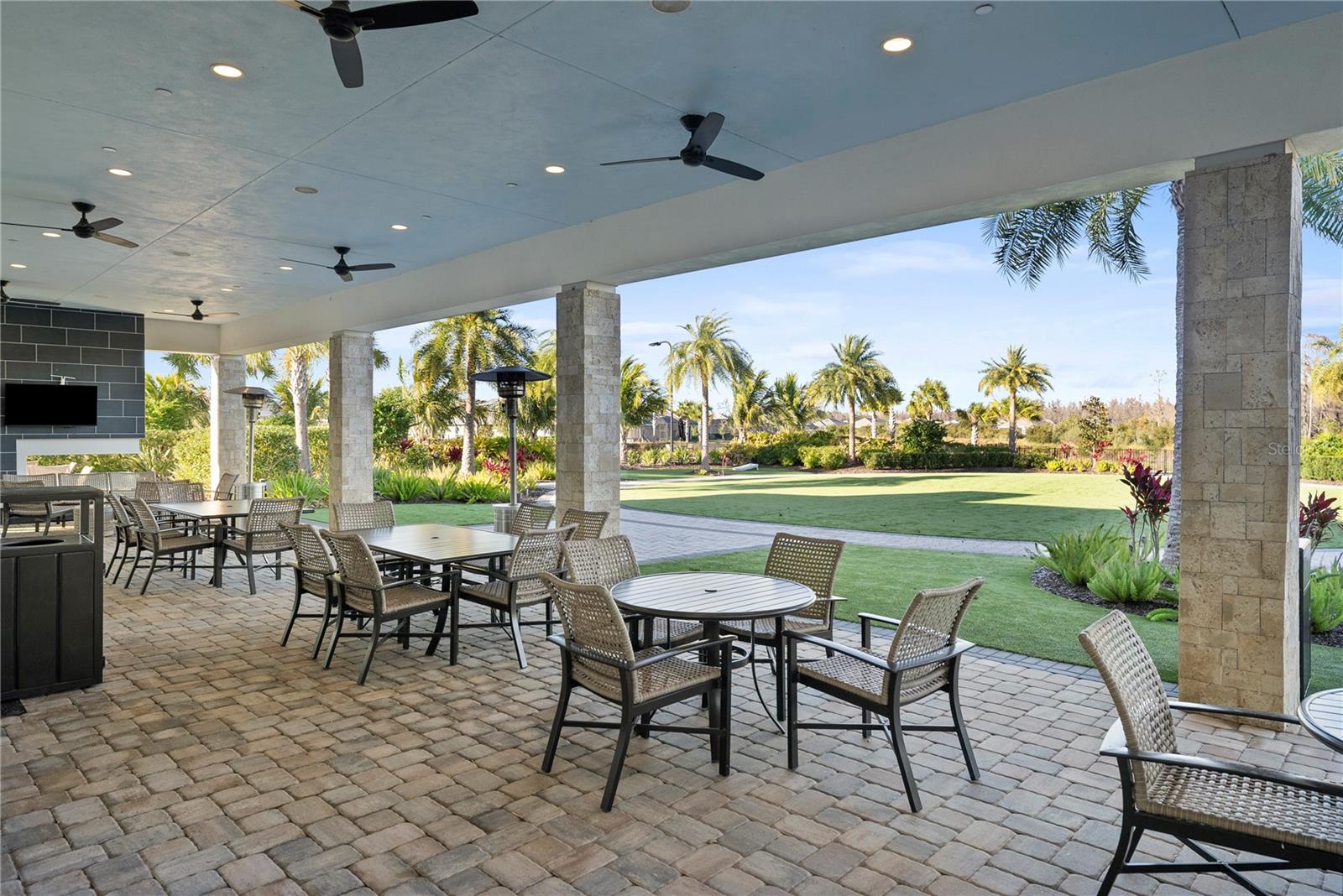 Patio Area with Fireplace