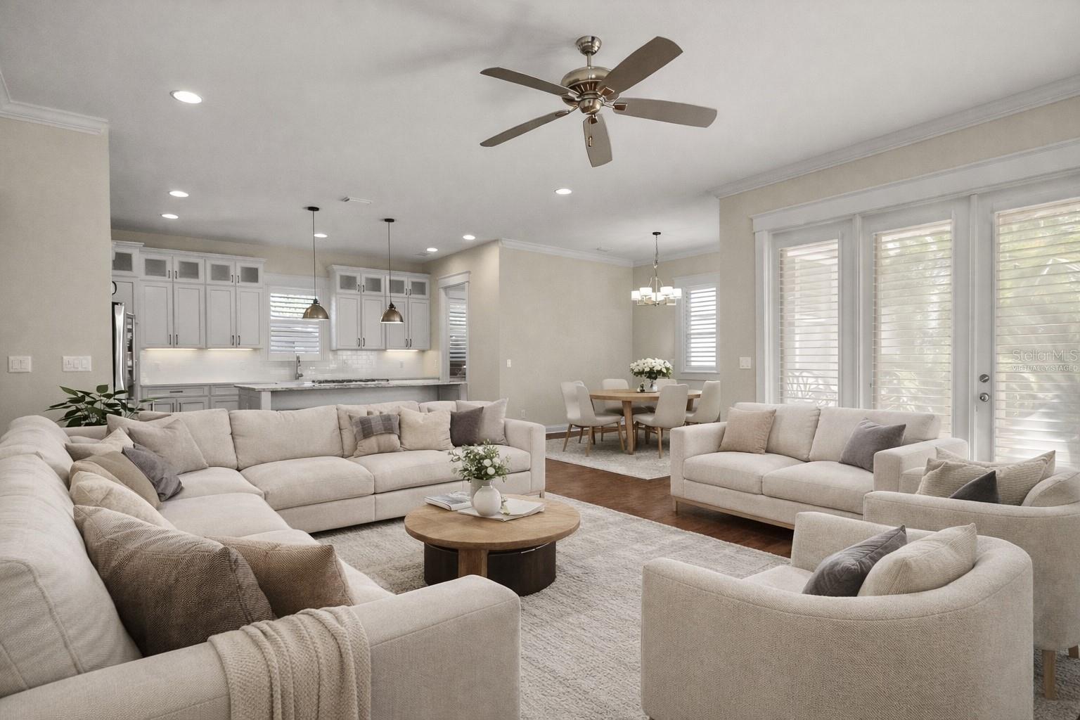 Virtually Staged. Open Concept Main Living Area