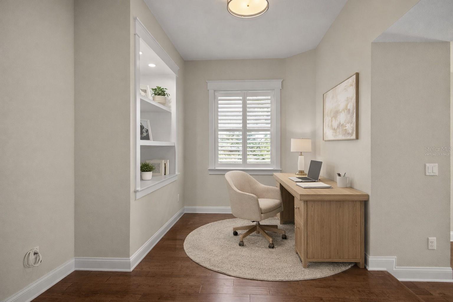 Virtually Staged Study/Office/Workout Area