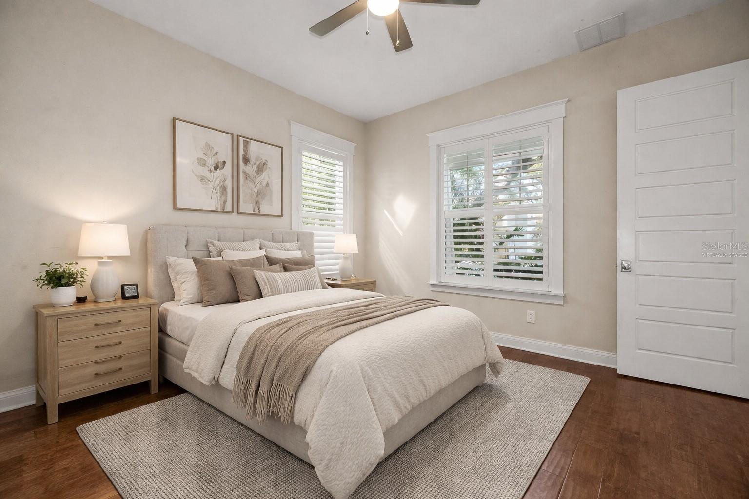 Virtually Staged Bedroom on 1st Floor