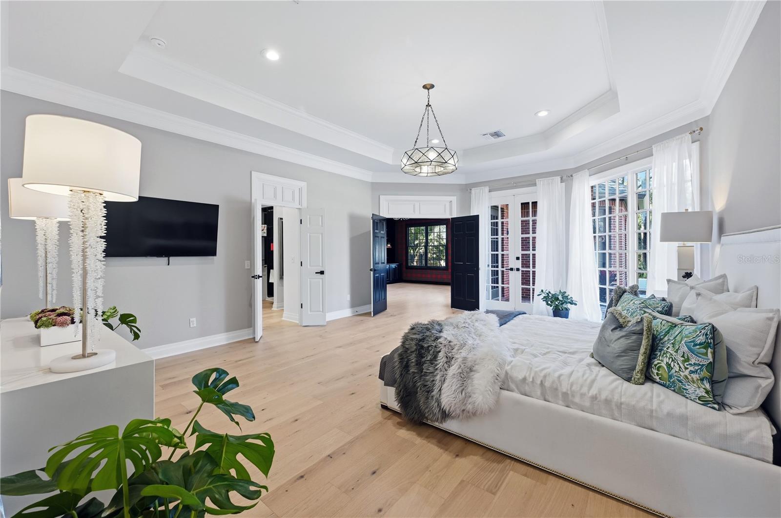 Fabulous Expansive Master suite. access to his and hers closet, office, workout room and Spa-inspired bath.