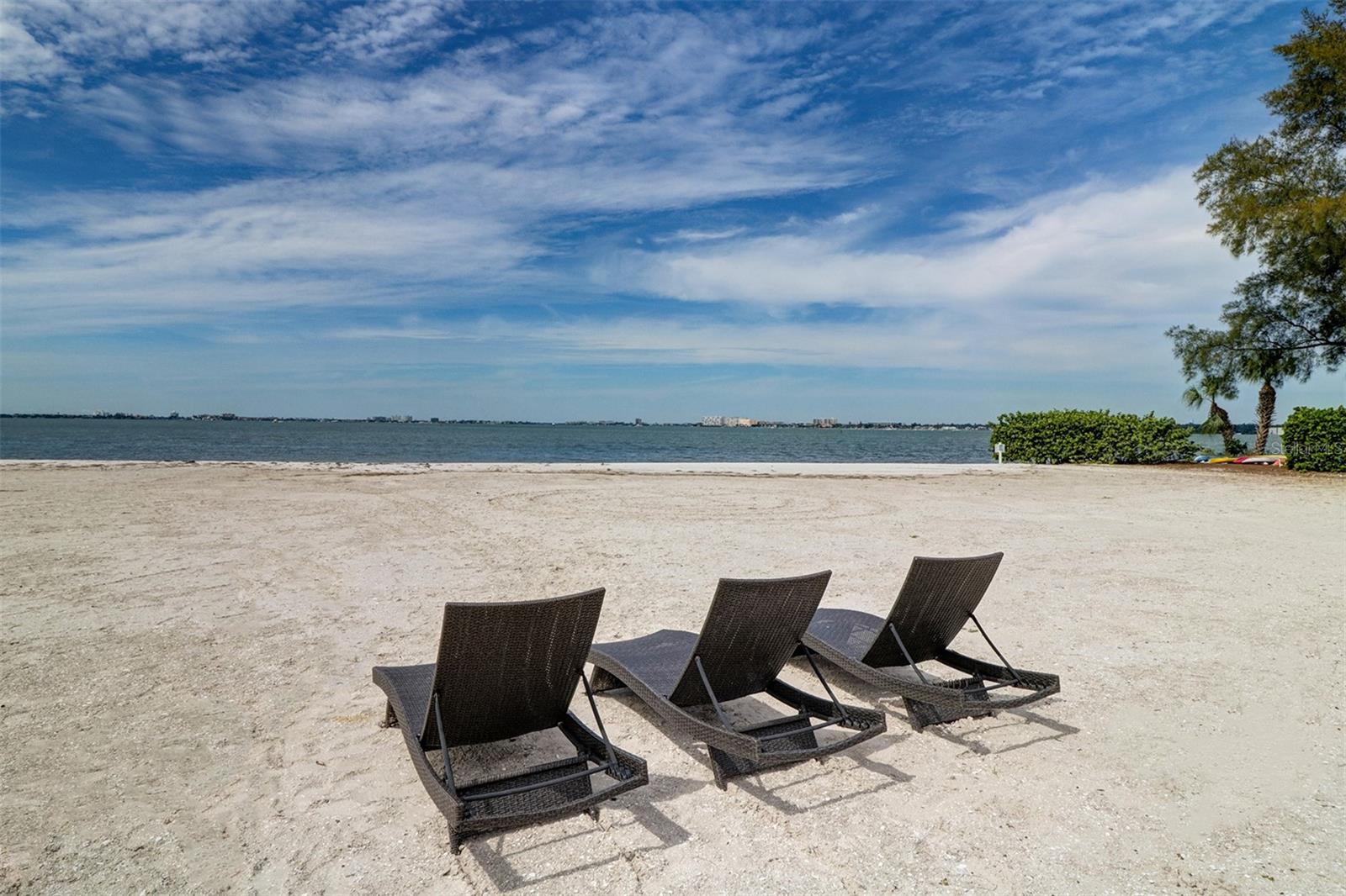 Community private beach