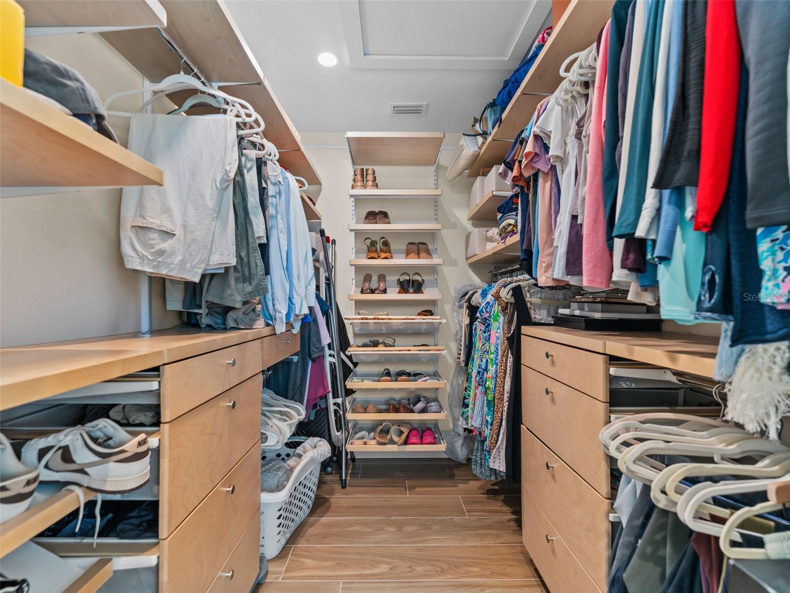 Primary walk-in closet