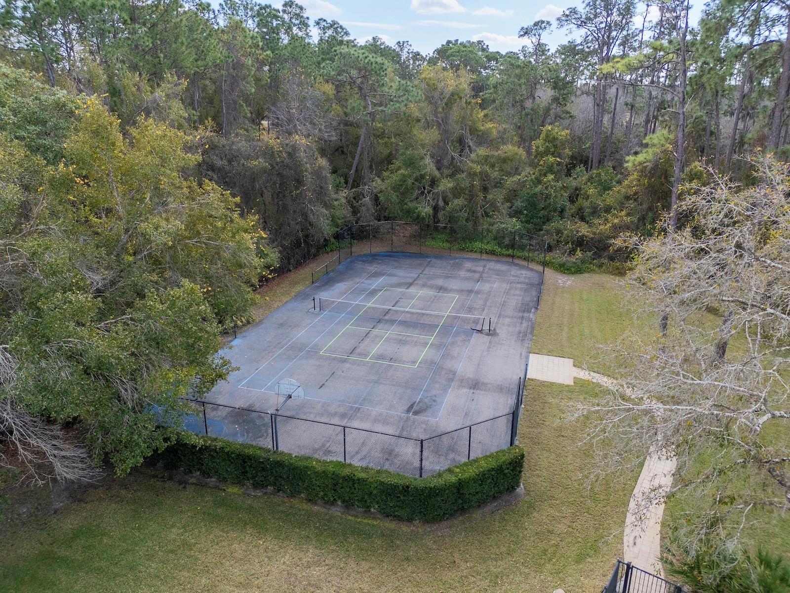 Sports (tennis, pickleball and basketball) Court