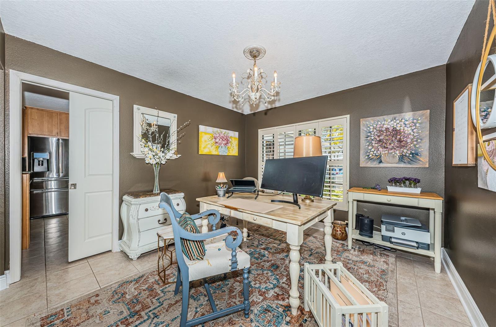 First floor bedroom currently being used as an office