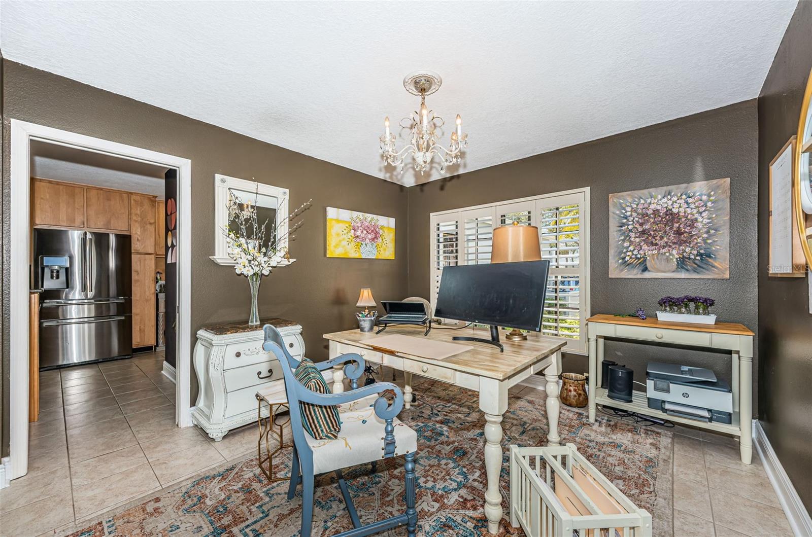 2 entrances to bedroom pocket door and french doors