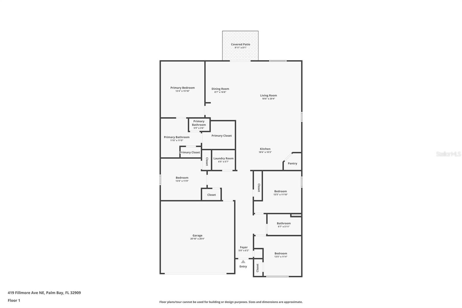 419 FILLMORE AVE NE, PALM BAY, FL, 32907