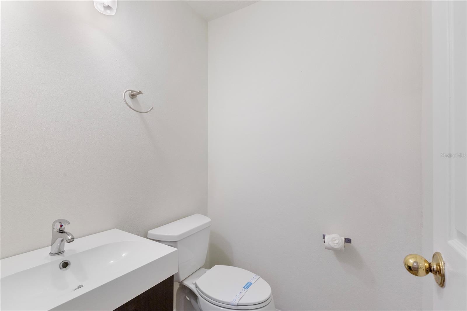 1/2 bath on the first floor for guests.