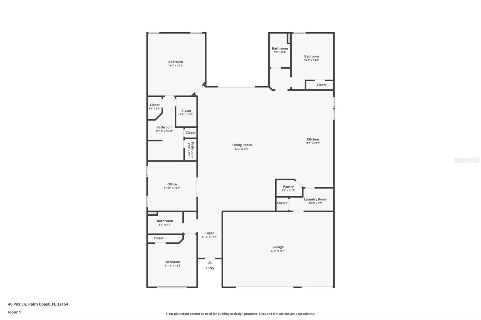 46 PITT LN, PALM COAST, FL, 32164