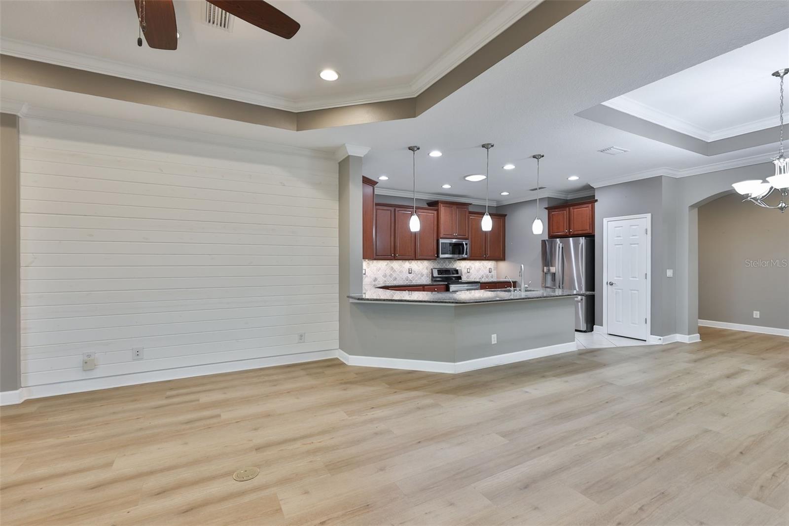 Looking from Family Room into Kitchen