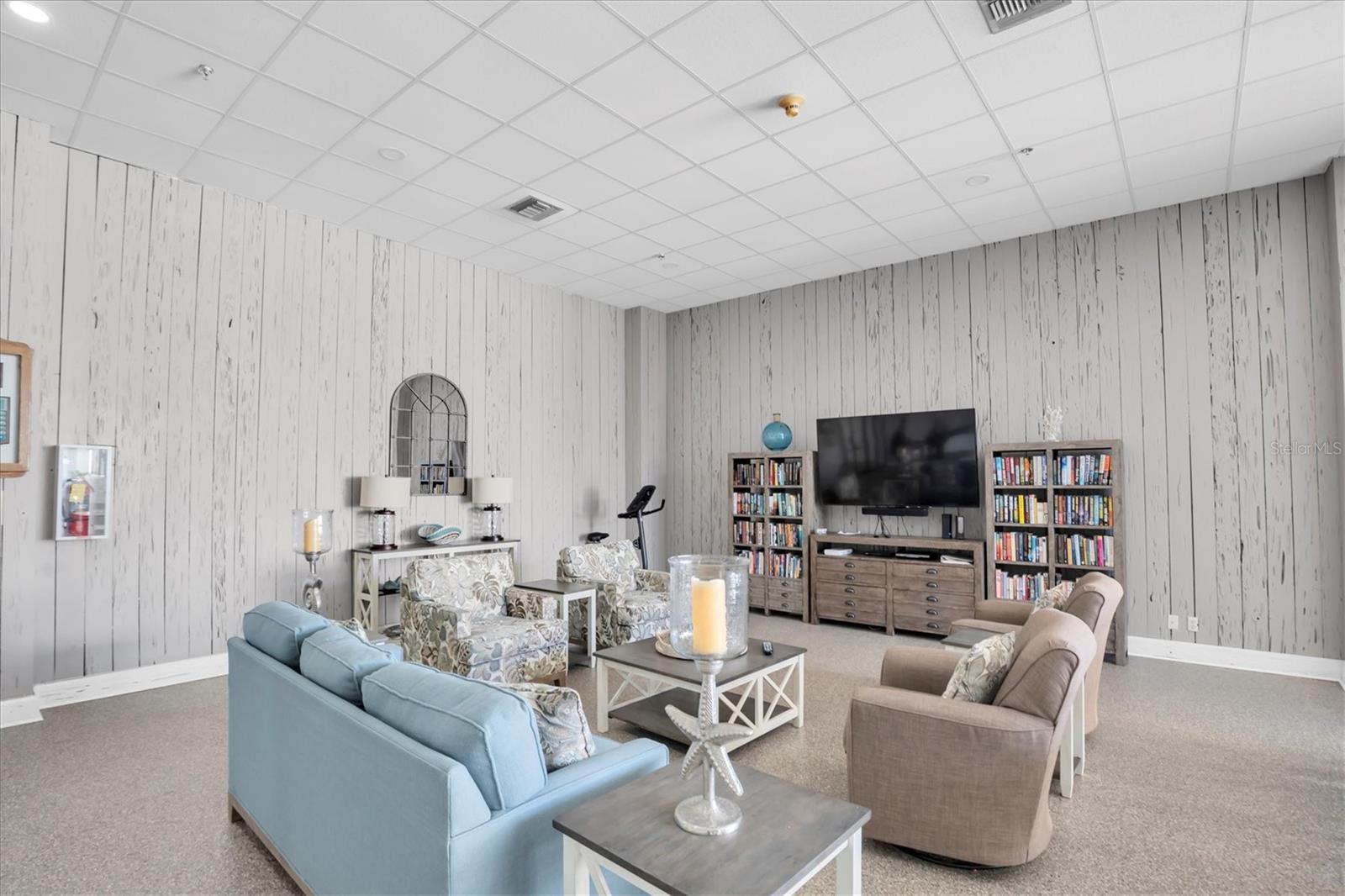 Recreation room with big screen TV - great place to gather