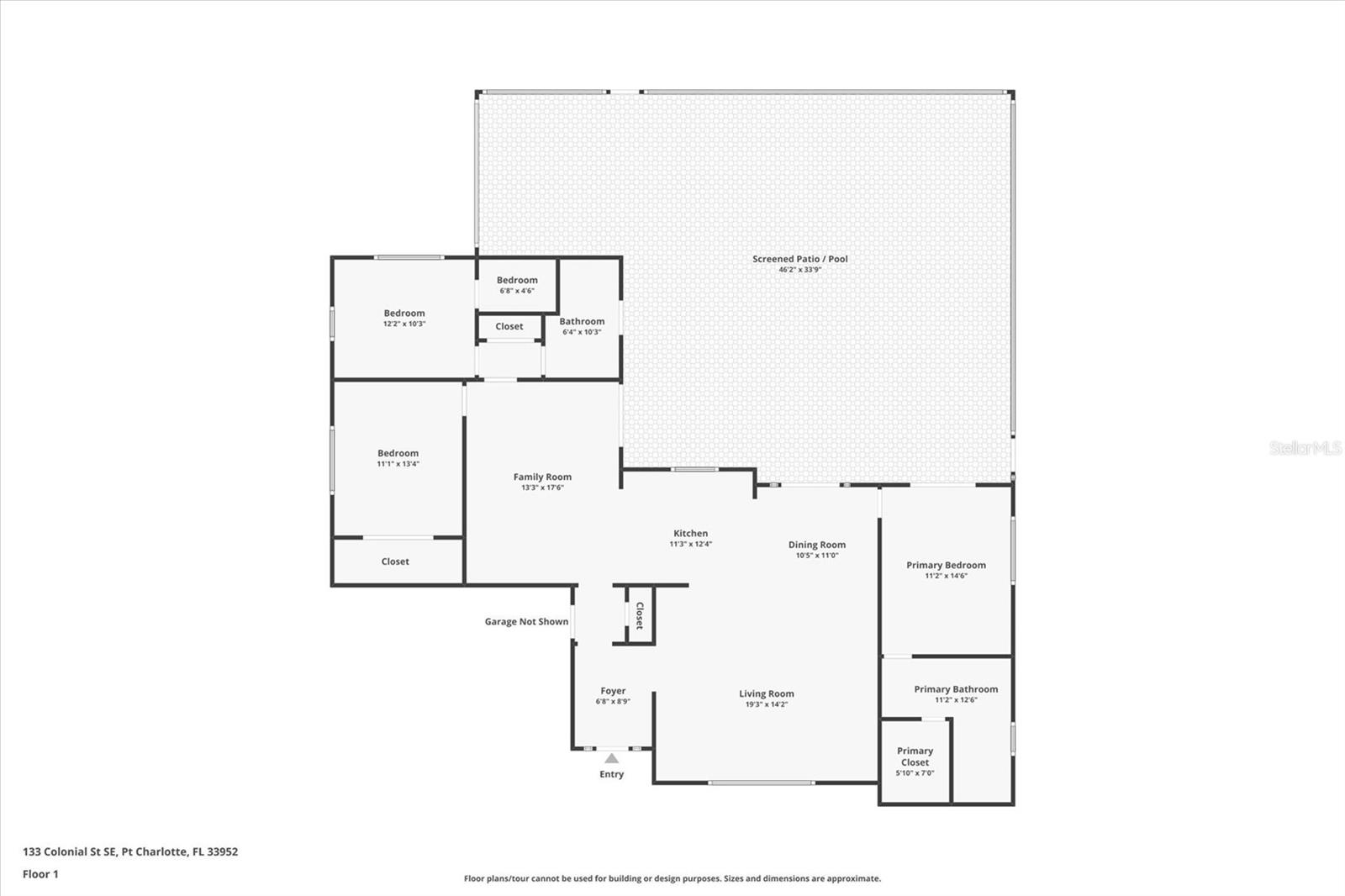 133 COLONIAL ST SE, PORT CHARLOTTE, FL, 33952