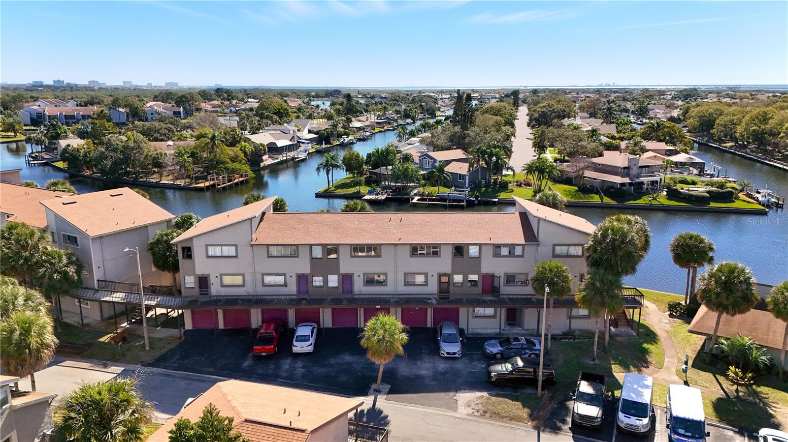 Ariel view of front of condo