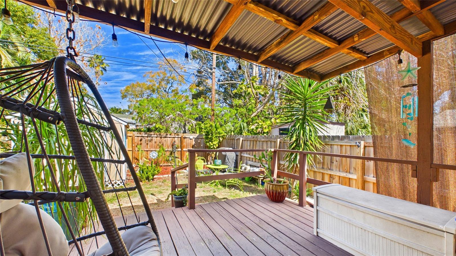 Your beautiful, covered back porch