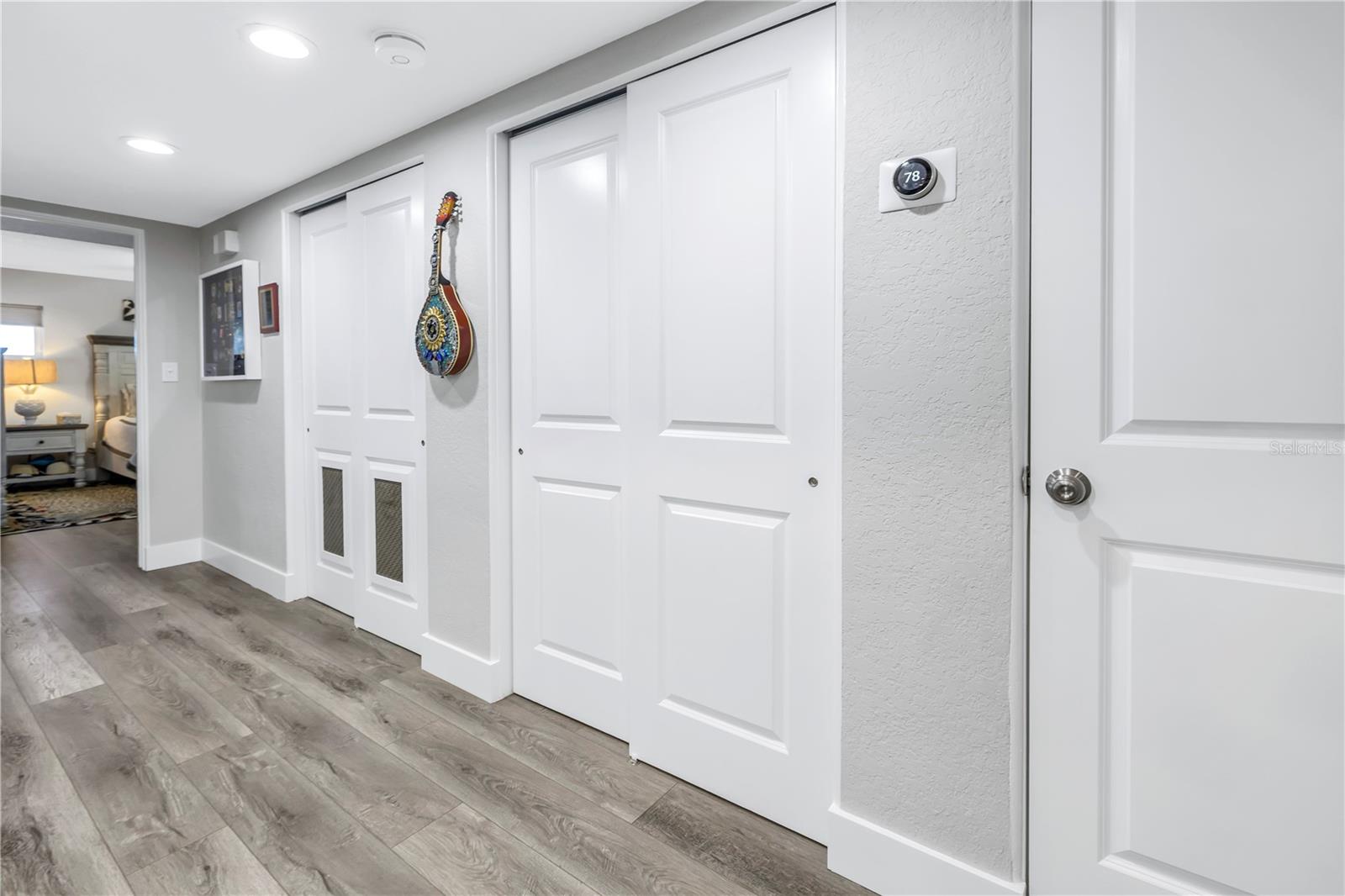 STORAGE CLOSET, HVAC AND WATER HEATER CLOSET